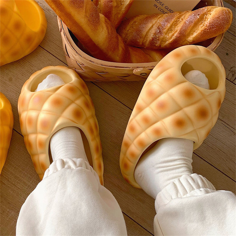 Women'S Shoes Cloud - 2025 Designerปลอมสับปะรดขนมปังรองเท้าแตะผู้หญิงChunkyแบนสไลด์EVA Cloudรองเท้าสําหรับสตรี 2025 ฤดูร้อนBeach Flipflops