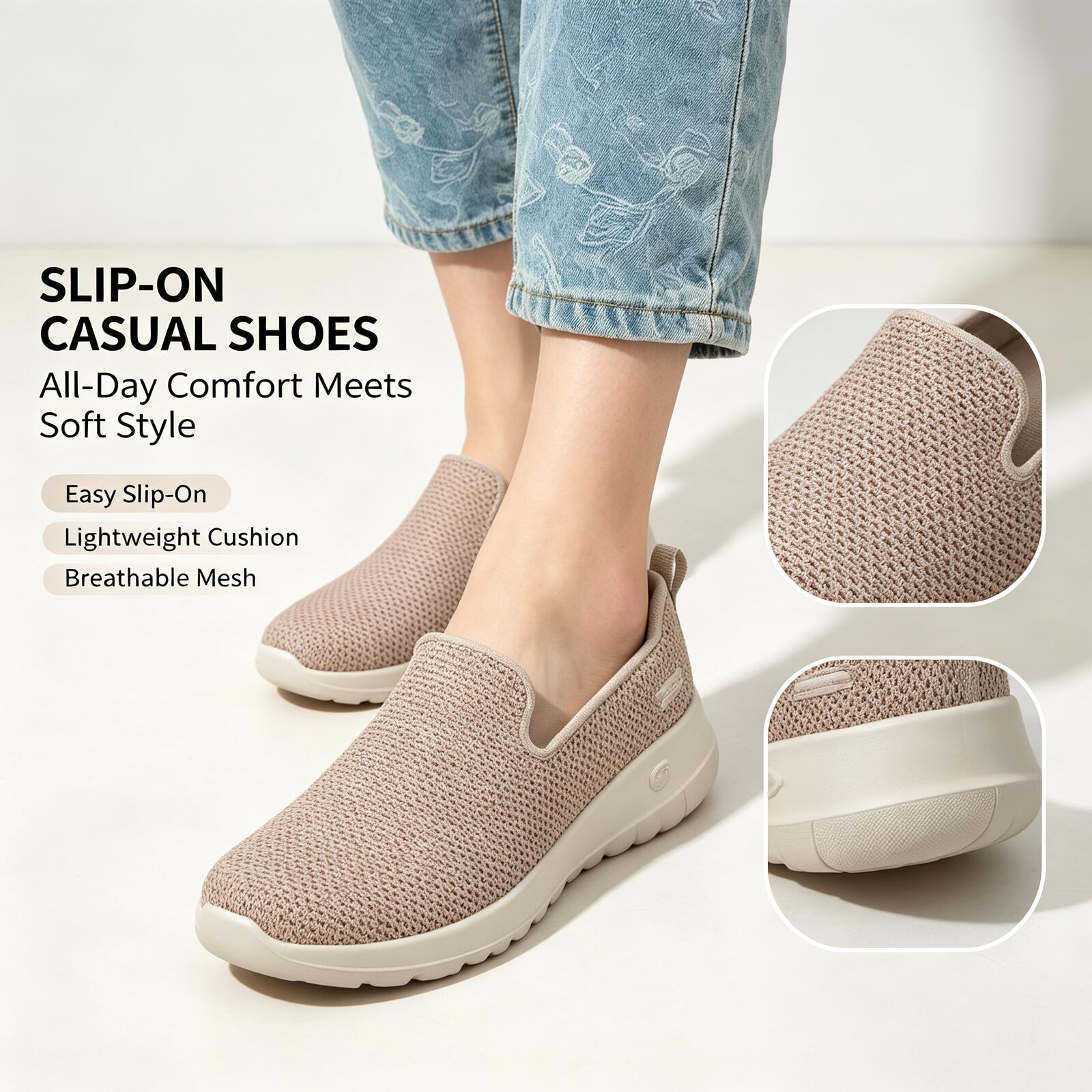 Women Shoes Zoom - รองเท้า Skechers WOMEN'S GO WALK แบบสวม