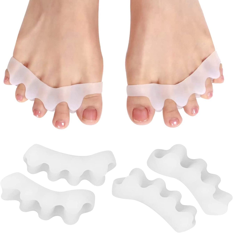 Women'S Shoes With Bunions - แผ่นซิลิโคนแยกนิ้วเท้า 1 คู่ สำหรับนิ้วเท้าค้อนและนิ้วเท้าเก ช่วยลดแรงกด สำหรับโยคะ