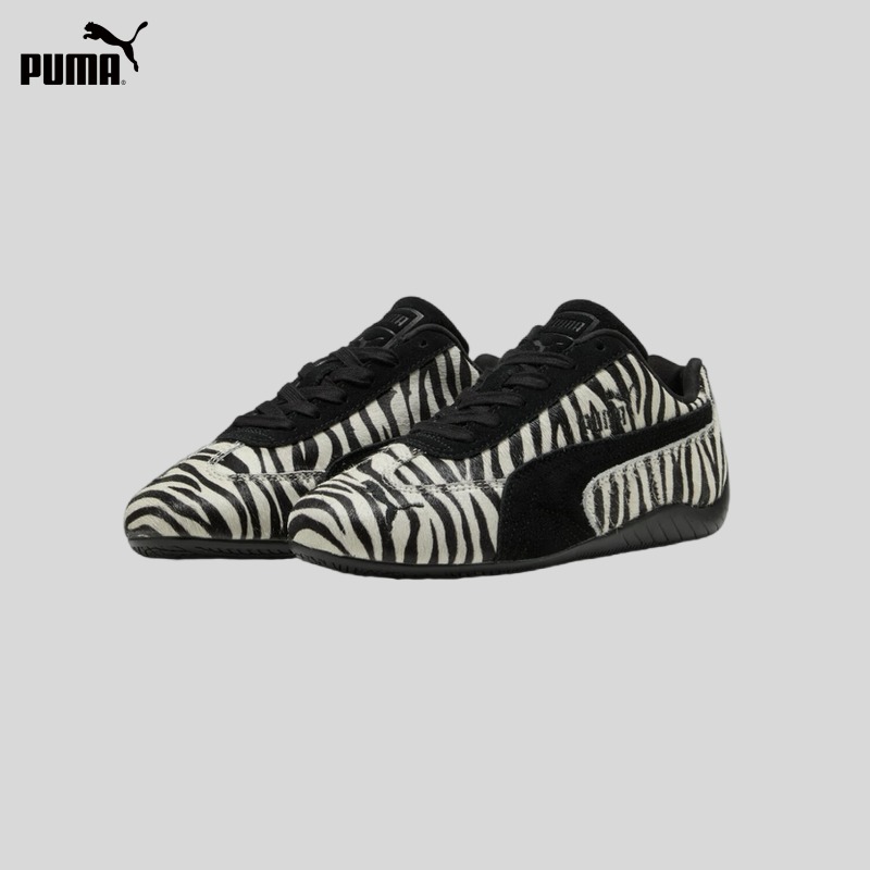 Women'S Shoes Puma Speedcat - รองเท้า PUMA SPEEDCAT พื้นบาง ลายม้าลายขาวดำ รองเท้ากีฬาลำลองสำหรับผู้หญิง