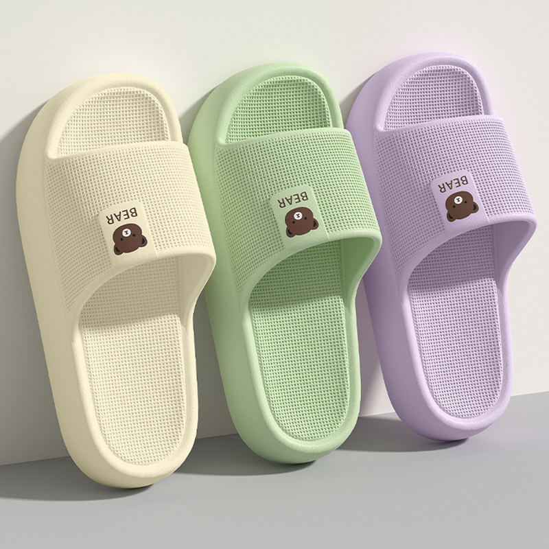 Women'S Shoes Cloud - รองเท้าแตะรูปหมีน่ารัก พื้นหนานุ่ม สวมใส่สบายสำหรับผู้หญิง ทำจากวัสดุ EVA พื้นนุ่มกันลื่น