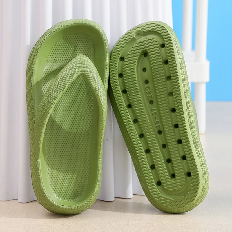 Women'S Shoes Cloud - รองเท้าแตะแบบสวมกันลื่นสำหรับผู้หญิง รุ่นซัมเมอร์ 2026 พื้นนุ่มเหมือนเมฆ รองเท้าแตะพื้นหนาแบบหนีบ รองเท้าแตะชายหาดสำหรับคู่รัก