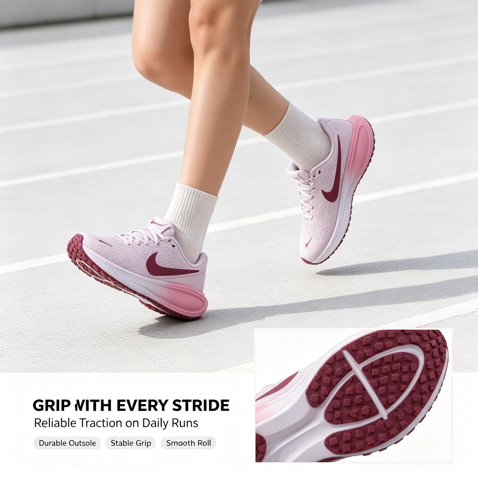 Women Shoes Zoom - รองเท้าวิ่งผู้หญิง Nike สีชมพู น้ำหนักเบา ระบายอากาศได้ดี รองเท้าผ้าตาข่าย