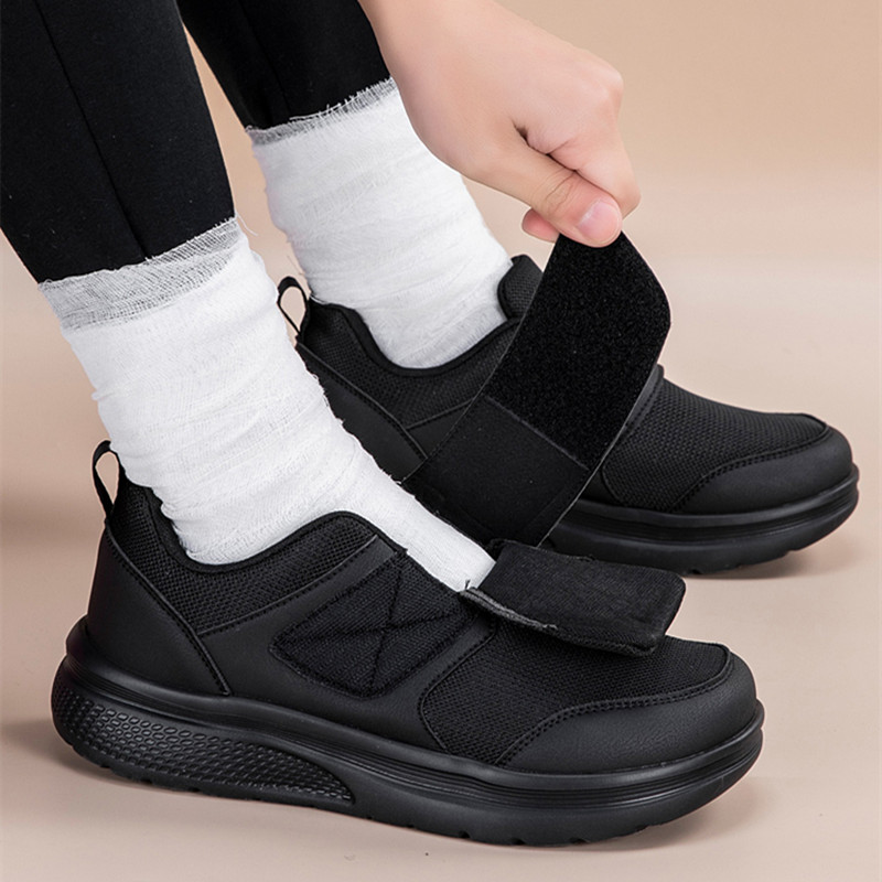 Women'S Shoes Extra Wide - รองเท้าออร์โธปิดิกส์ใหม่สำหรับเท้ากว้างและบวม รองเท้าผ้าใบแฟชั่นสำหรับทุกเพศ เหมาะสำหรับเดินกลางแจ้ง รองเท้าลำลองสำหรับผู้หญิง รองเท้าไซส์ใหญ่สำหรับผู้หญิงที่เป็นเบาหวาน