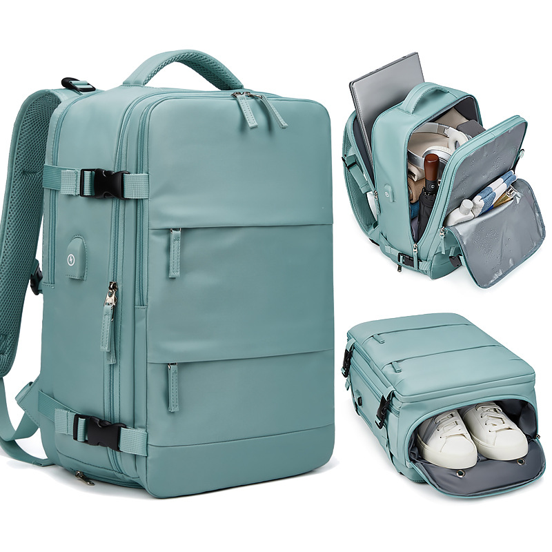 Women'S Shoes Back To School - กระเป๋าเป้สะพายหลังแล็ปท็อปผู้หญิง 15.6 นิ้วสาววัยรุ่น USB ชาร์จกระเป๋าเป้สะพายหลังรองเท้าอิสระกระเป๋าเดินทางกระเป๋าเป้สะพายหลังกลางแจ้งกระเป๋า