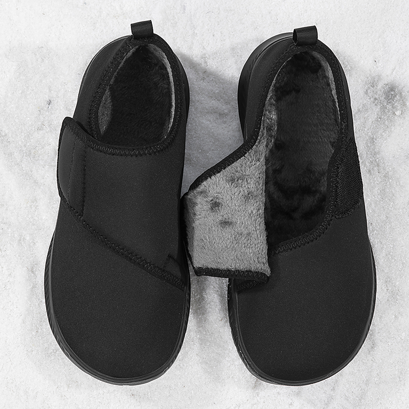 Women'S Shoes With Bunions - รองเท้าผู้สูงอายุแบบเปิดสำหรับฤดูหนาว บุขนกำมะหยี่ สำหรับผู้ป่วยเบาหวาน เท้าบวม เท้ากว้าง นิ้วหัวแม่เท้าเอียง