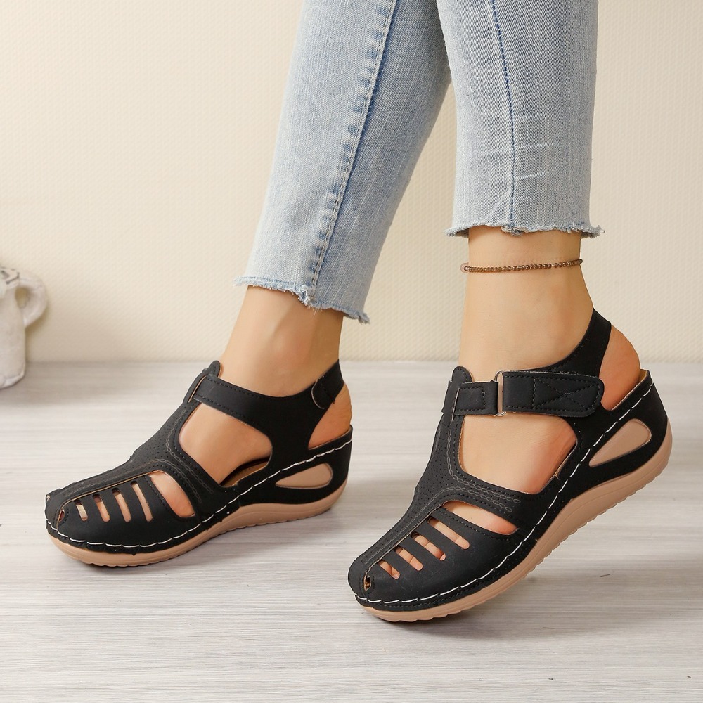 Women'S Shoes With Bunions - รองเท้าแตะผู้หญิงแบบใหม่ รองเท้าส้นเตารีดแบบสวมสบาย รองเท้าพื้นนิ่มสำหรับใส่ไปชายหาด รองเท้าแบบวัลคาไนซ์ สำหรับผู้หญิง