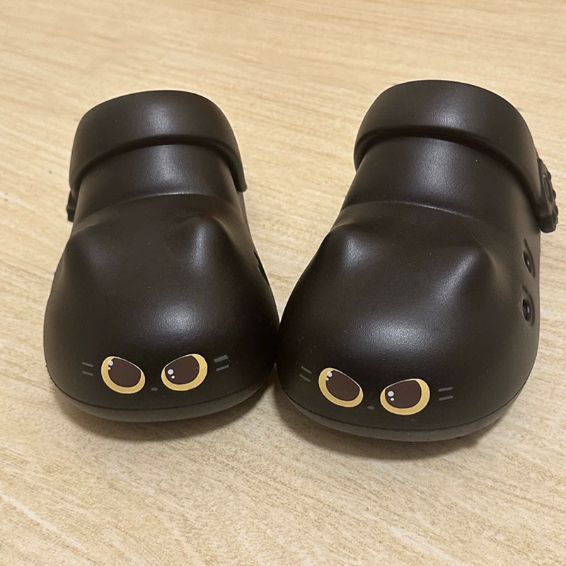 Women'S Shoes Cloud - รองเท้าแตะแมวดำดีไซน์ใหม่สำหรับผู้หญิง ฤดูร้อน นุ่มสบาย แบบสวม สายรัดน่ารัก สไตล์แมรี่เจน