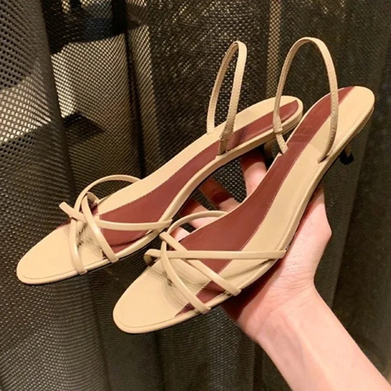 รองเท้าส้นเตี้ยแบบมีสายรัดข้อเ - Women'S Shoes Kitten Heels บทวิจารณ์และราคา