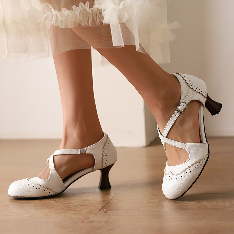 วินเทจสตรีรองเท้าส้นสูงปั๊มพรร - Women'S Shoes Yellow บทวิจารณ์และราคา