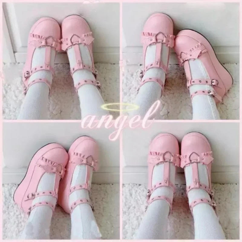 รองเท้าส้นเตารีดแบบมีสายรัดรูป - Mary Jane Shoes บทวิจารณ์และราคา