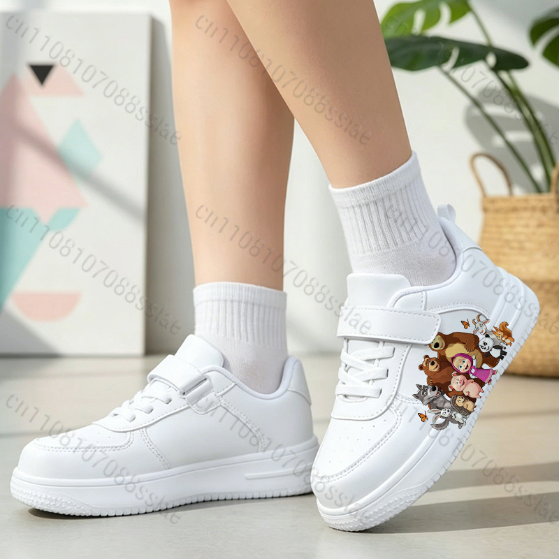 รองเท้าการ์ตูนเด็ก Masha Bear  - Women'S Shoes Back To School บทวิจารณ์และราคา