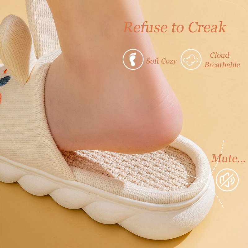 บ้านรองเท้าแตะผ้าลินินสําหรับผ - Women'S Shoes Cloud บทวิจารณ์และราคา