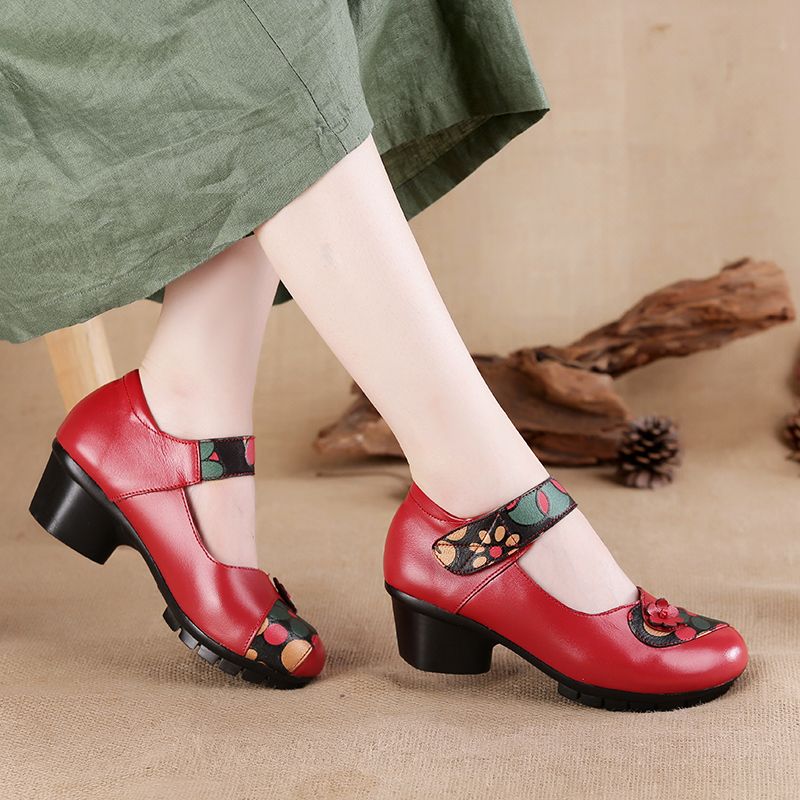 รองเท้าส้นเตารีดคุณภาพสูงหรูหร - Mary Jane Shoes บทวิจารณ์และราคา
