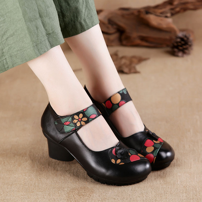 รองเท้าส้นเตารีดคุณภาพสูงหรูหร - Mary Jane Shoes บทวิจารณ์และราคา