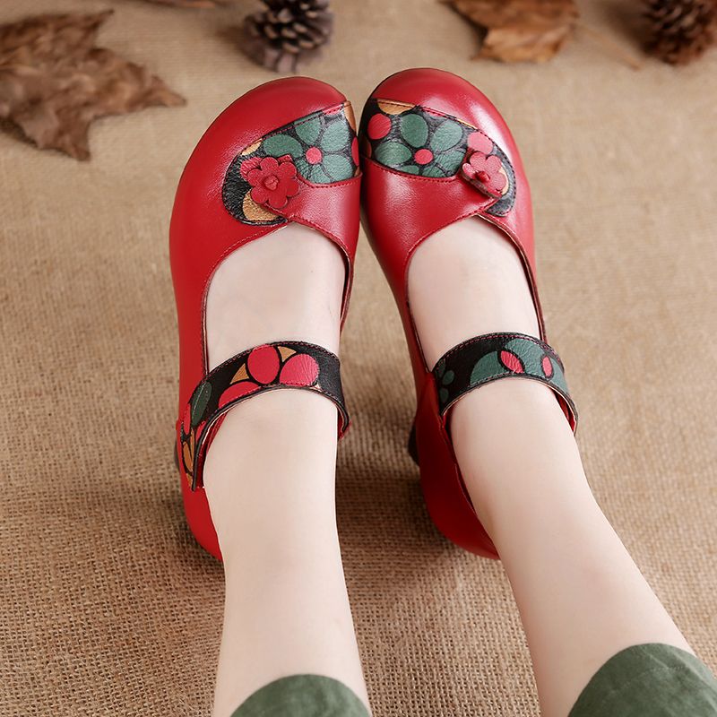 รองเท้าส้นเตารีดคุณภาพสูงหรูหร - Mary Jane Shoes บทวิจารณ์และราคา
