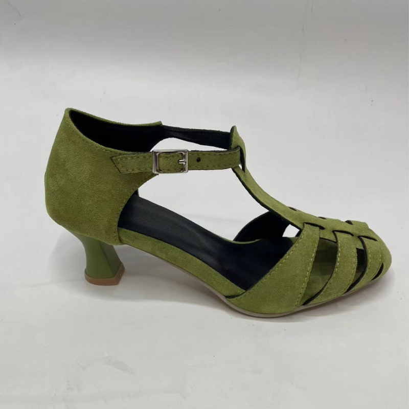 รองเท้าส้นเตี้ยแบบ T-Strap สีเ - Women'S Shoes Kitten Heels บทวิจารณ์และราคา