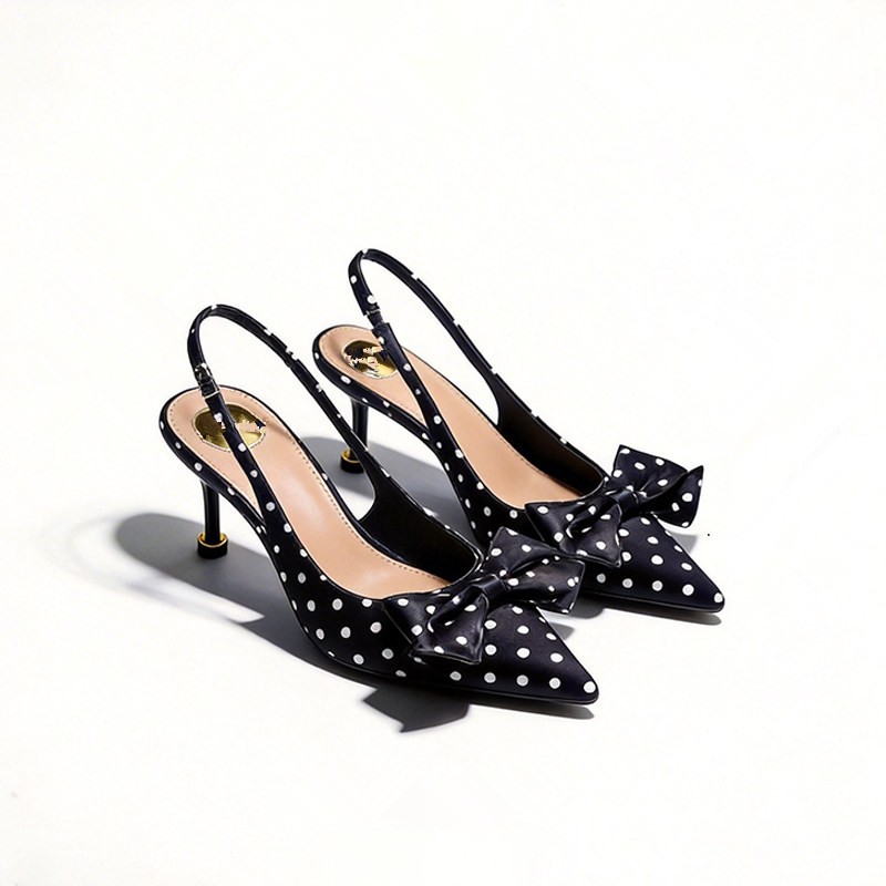 รองเท้าส้นสูงลายจุดสำหรับผู้หญ - Women'S Shoes Kitten Heels บทวิจารณ์และราคา