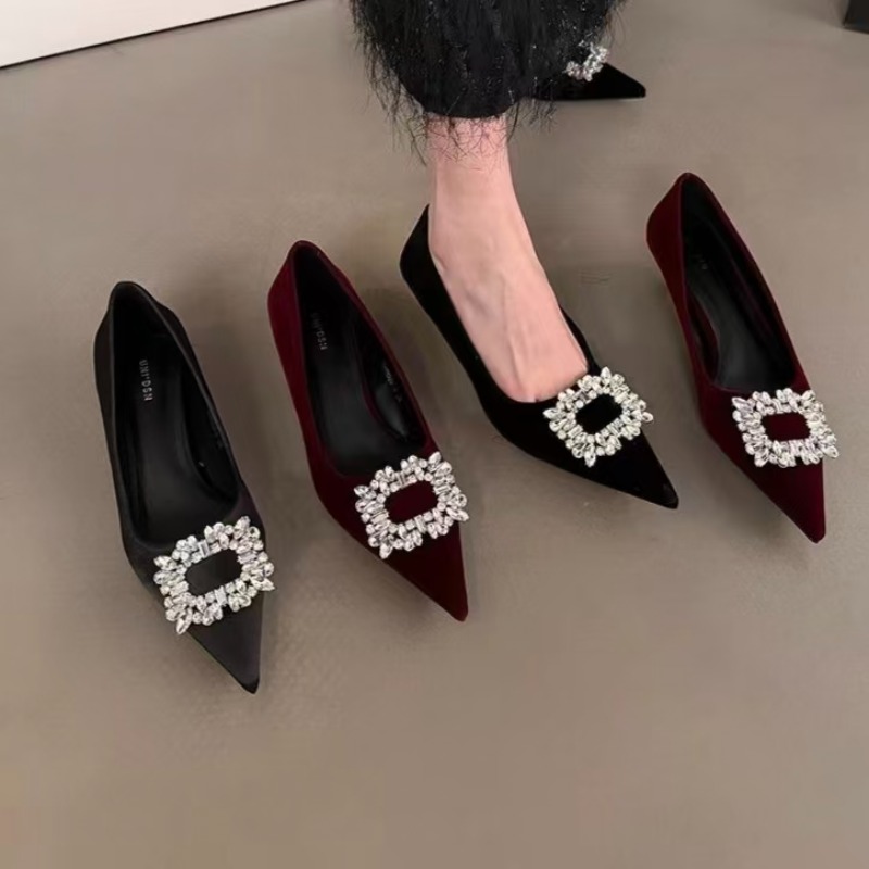 รองเท้าส้นสูงสตรีแบบหัวเหลี่ยม - Women'S Shoes Kitten Heels บทวิจารณ์และราคา