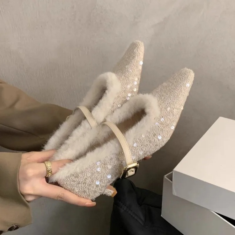 รองเท้าส้นสูงสไตล์ฝรั่งเศสแบบเ - Mary Jane Shoes บทวิจารณ์และราคา