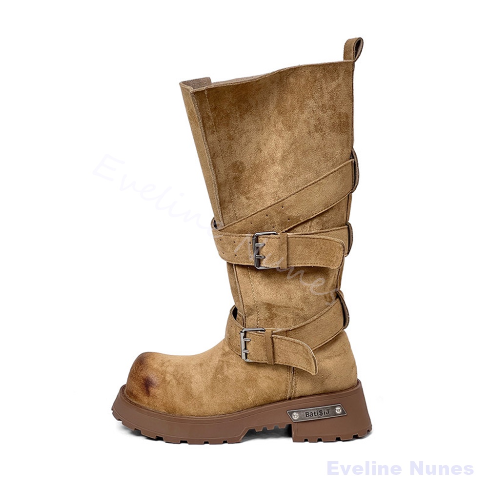 รองเท้าบูทมอเตอร์ไซค์ส้นหนาแบบ - Women'S Shoes Extra Wide บทวิจารณ์และราคา
