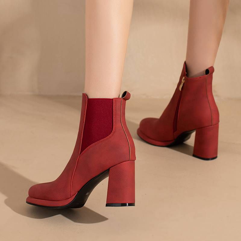 Reave sepatu BOOT pendek ผู้หญ - Women'S Shoes Kitten Heels บทวิจารณ์และราคา