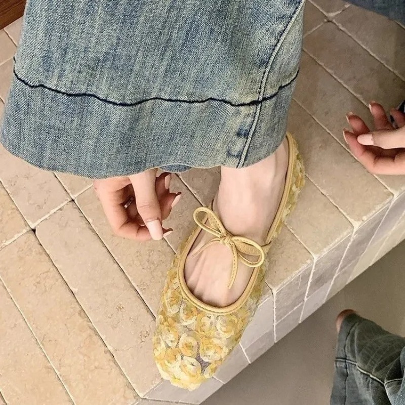 รองเท้าแมรี่เจนตาข่ายลายกุหลาบ - Mary Jane Shoes บทวิจารณ์และราคา
