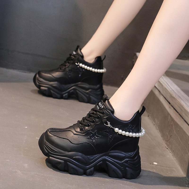 รองเท้าผ้าใบแฟชั่นผู้หญิงทรงสู - Women Shoes Store บทวิจารณ์และราคา