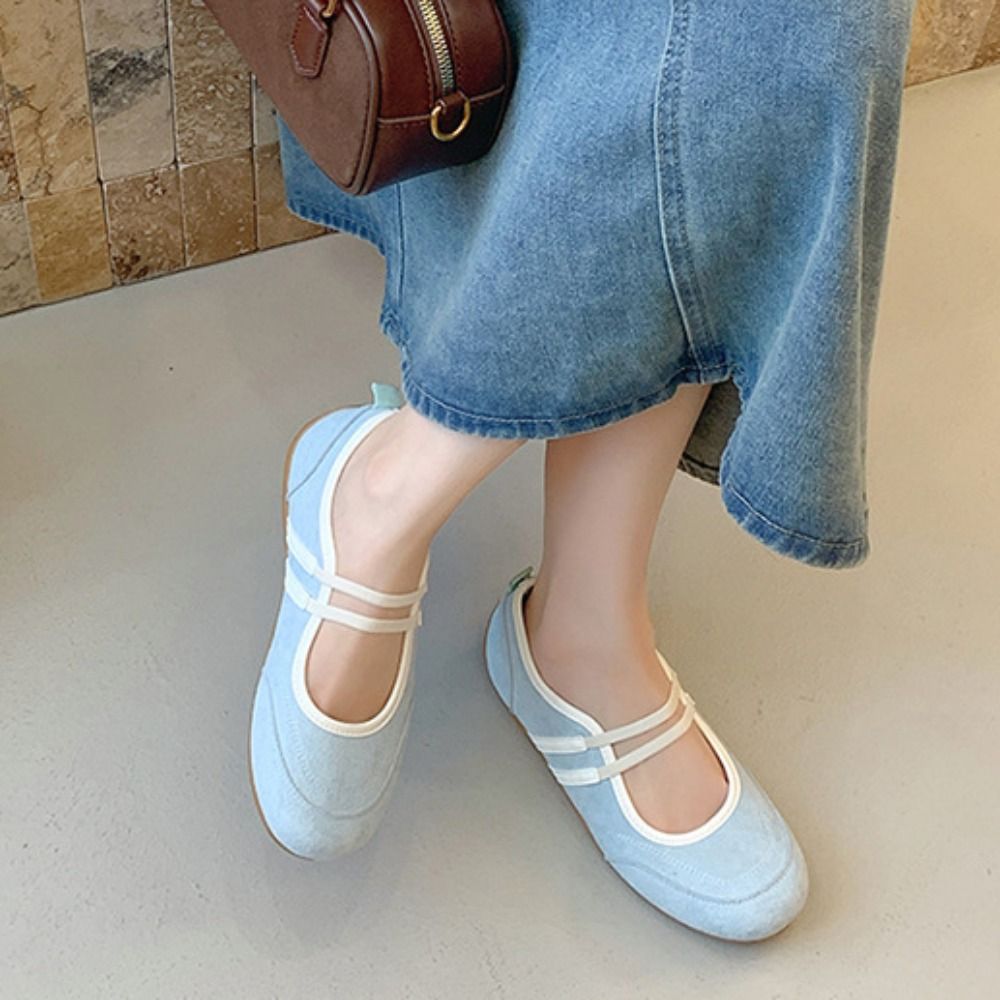 รองเท้าแมรี่เจนสีสันตัดกัน หนั - Mary Jane Shoes บทวิจารณ์และราคา