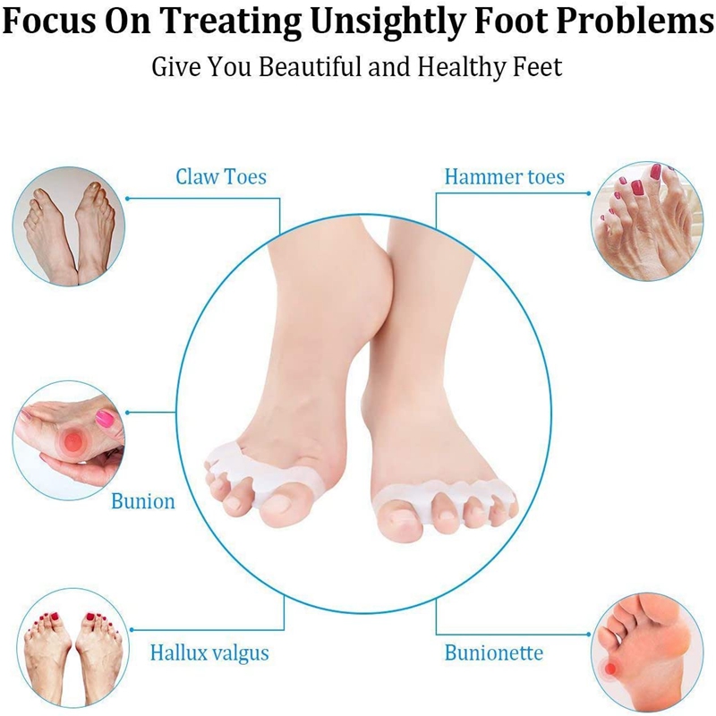 แผ่นซิลิโคนแยกนิ้วเท้า 1 คู่ แ - Women'S Shoes With Bunions บทวิจารณ์และราคา