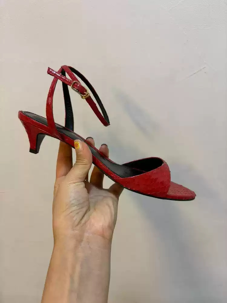 รองเท้าส้นเตี้ยแบบเปิดนิ้วเท้า - Women'S Shoes Kitten Heels บทวิจารณ์และราคา